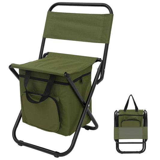 EZ-Carry Compact Fishing Chair with Cooler